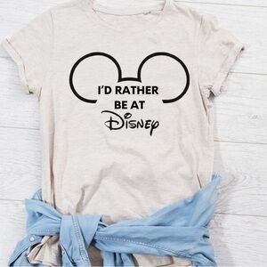 Disney Kids Cream T-Shirt with Black Graphic